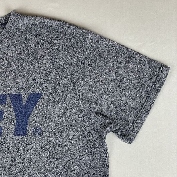 Obey Accent Graphic Tee Shirt Unisex Medium Gray Blue Basic Classic Preppy Retro - Picture 3 of 13